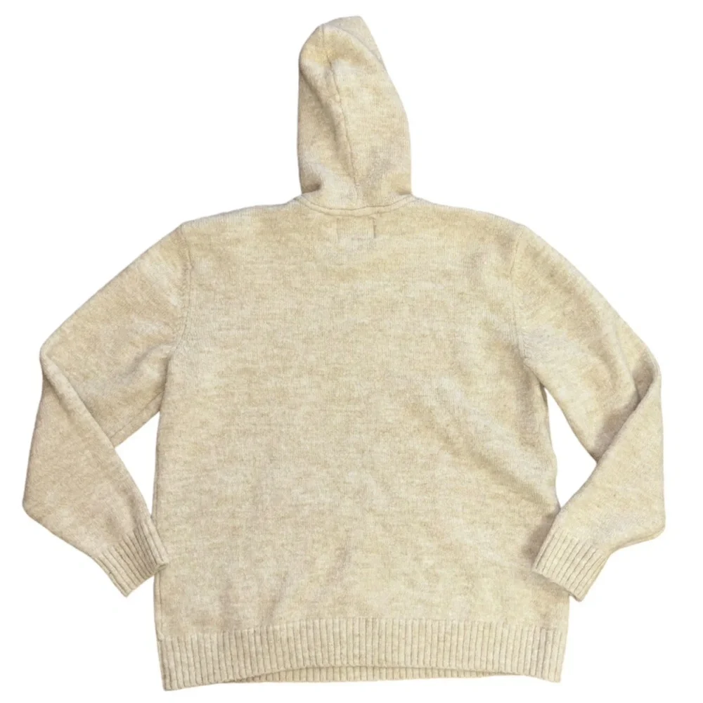Old Navy Go Recycled Pullover Hoodie Cream Color Women’s L Cozy Comfortable